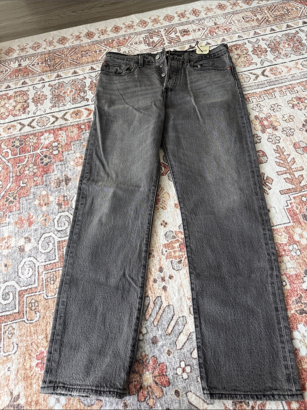 Levi's women's Straight Black-Grey Denim Jeans